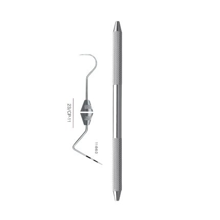 EXPROS, Explorer #23 CP-11 Probes, Black markings, 11-8-6-3 mm, Handle Satin Steel