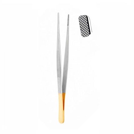 Tissue pliers TC, General, anatomical,145mm