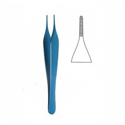 Tissue Pliers, Adson, Titanium, anatomical,120mm