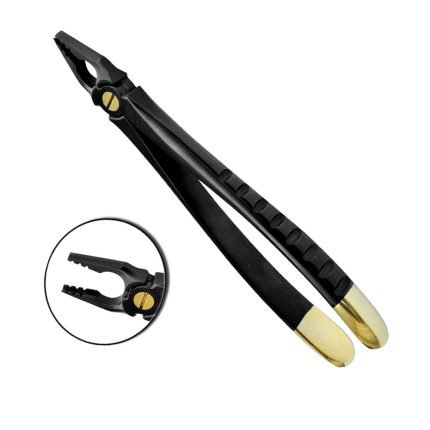 Deep Gripping Atraumatic Extraction Forceps, Upper Anterior, BLACK & GOLD Series
