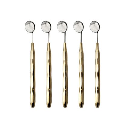 Dental Mirrors Set of 5 Gold Plated ARTMAN Brand